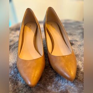 Aldo heels brown snakeskin